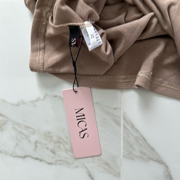 NWT Micas off shoulder ruched mini dress or top Size Medium festival - Picture 9 of 10